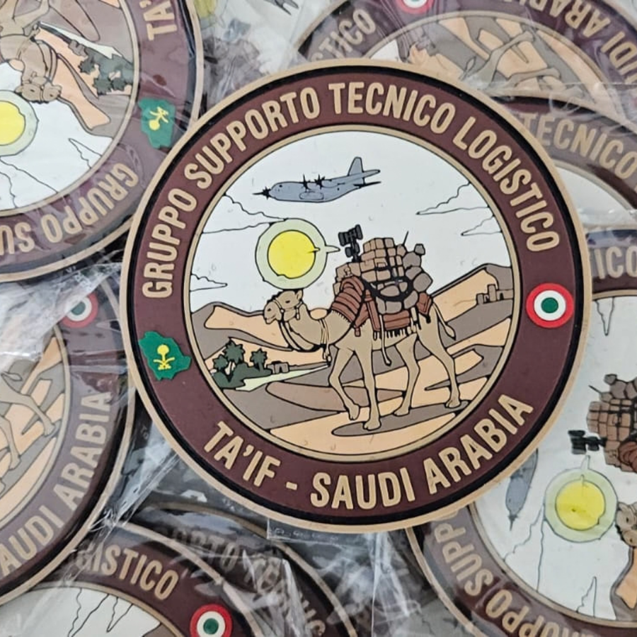 Custom PVC patch manufactured for Saudi Arabia