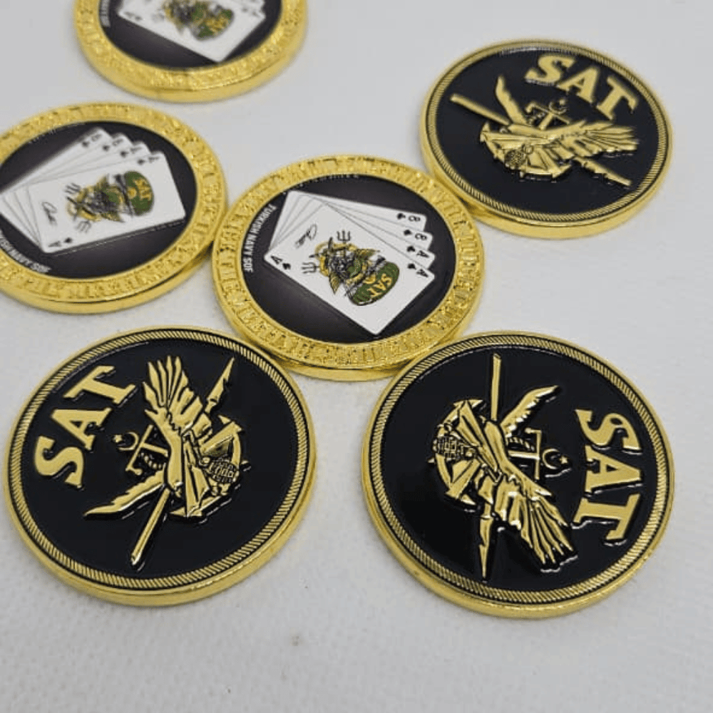 Round embroidered school patch