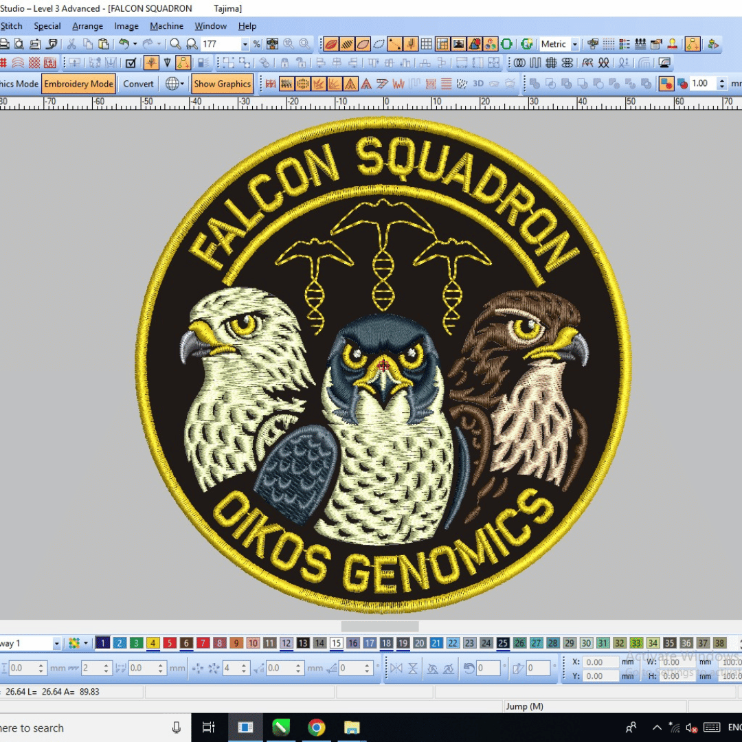Custom patches made for uniforms jackets hats and bags