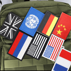 embroidered flag patches
