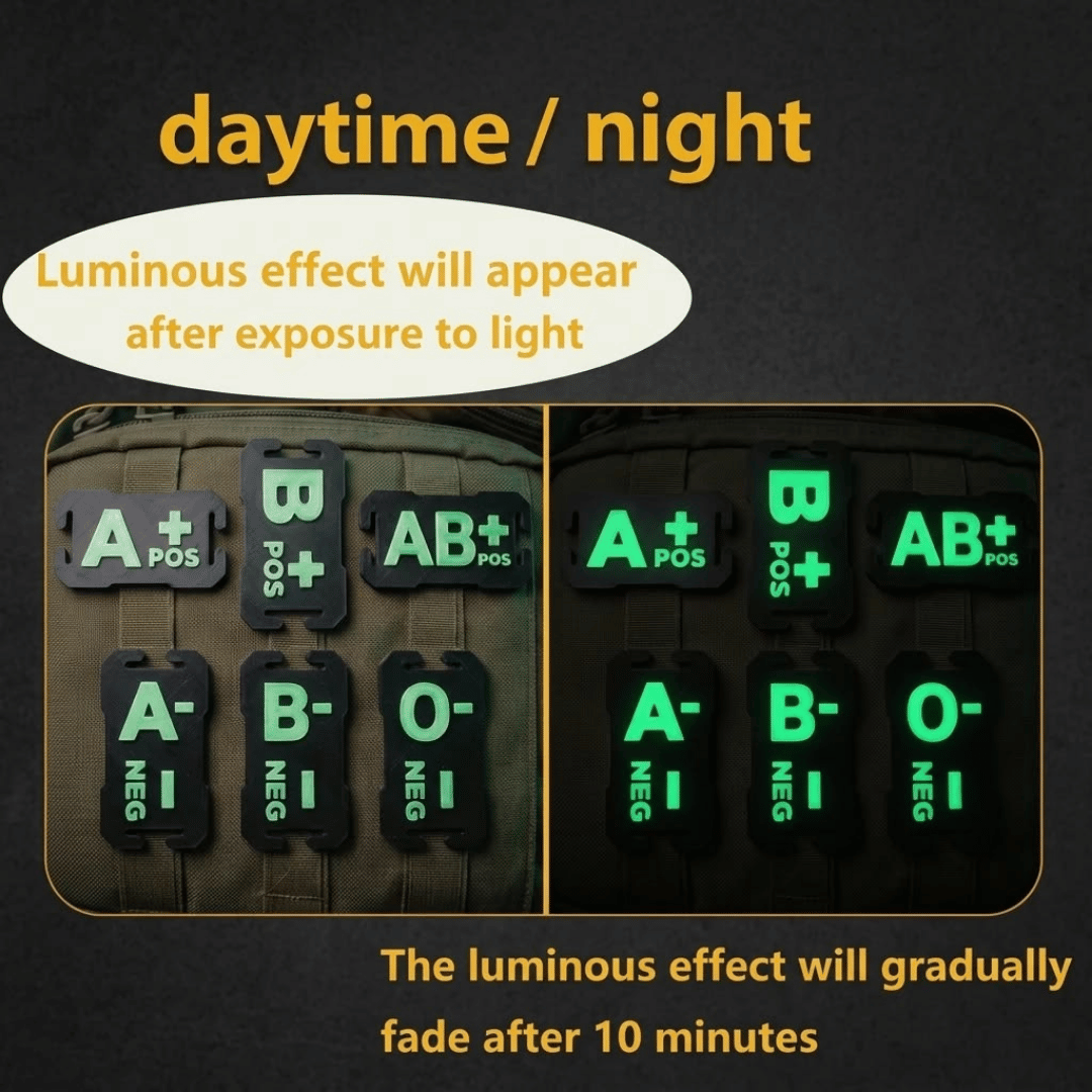 Glow in the dark patches