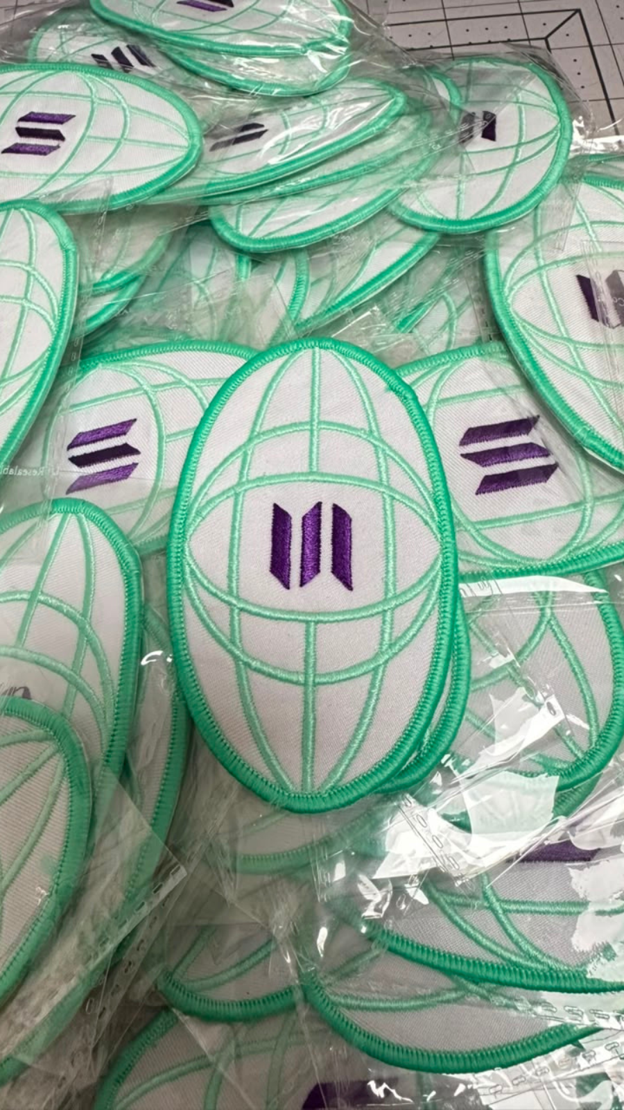 Iron on embroidered patches