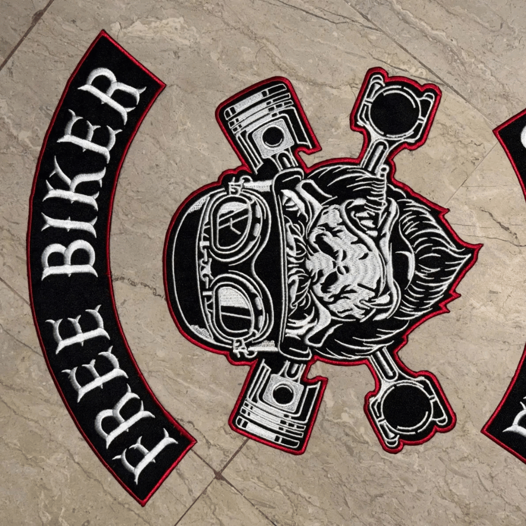 Custom logo patch with detailed color and lettering
