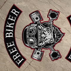 Custom logo patch with detailed color and lettering