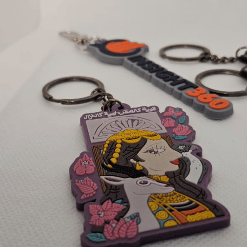 Rubber keychain design